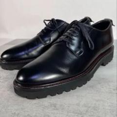 ダブルエイチ WH プレーントゥ 9.5 ブラック 美品 オールソール