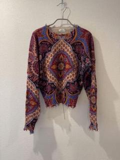 ETRO エトロ ペイズリー柄 シルク ニットセーター 42 - トップス