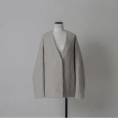 LOHEN ローヘン バックフォルムリバージップブルゾンコート ウール ホワイト LOHEN ローヘン バックフォルムリバーZIPブルゾンコート ホワイト