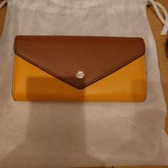 【破格!!本日限定!!未使用美品】Michael Kors 茶色と黄色の長財布のサムネイル