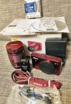 Nikon NIKON 1 J3 10X ズームキット RED - メルカリ
