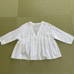 シサムコウボウ　ガーゼカーディガン　ホワイト