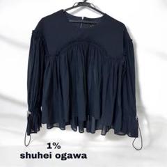 【限定セール！！】美品　1% SHUHEI OGAWA ウールコート　ネイビー 1% - （おみ様専用）1% SHUHEI OGAWA トレンチコートの通販 by