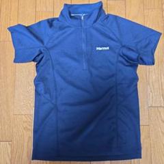 Marmot ネイビー ハーフジップ Tシャツ P/14