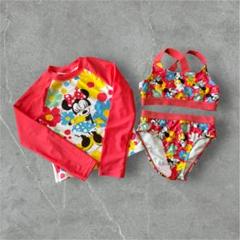 ディズニー　ミニーマウス　女の子水着　ラッシュガード　ビキニ　120