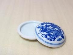 蓋もの 香合 印肉入れ 印泥　古陶磁　手描き 2025年最新】Yahoo!オークション -朱肉入れ(陶芸)の中古品・新品