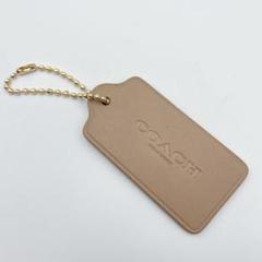 美品✨COACH コーチ レザー ボールチェーン　キーホルダー ロゴチャーム