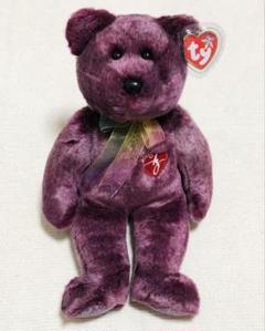 TY 2000年モデル パープルベア Ty Beanie Baby 2000 Signature Bear Plush Stuffed Animal