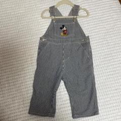 【極美品】petit main カバーオール ヒッコリー Disney 80cm