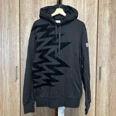 激レア✨️モンクレール ロゴ入り パーカー ハーフジップ 3L 黒 113813.jpg