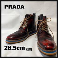 たかし 様PRADA ブーツ サイドジップ ウイングチップ 2EG088. PRADA ブーツ ハイカット サイドジップ ウイングチップ 2EG088