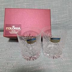 ポロニアPOLONIA クリスタル ポロニアグラス 切子 ブルー　ポーランド製 Amazon.co.jp: ポーランド製 POLONIA ポロニア クリスタル切子