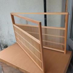 風炉先屏風 屏風 衝立 木彫 木製 格子 茶道具 間仕切り 紙箱