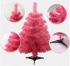 折りたたみ式クリスマスツリー ピンク ベース付き 90cm おしゃれのサムネイル