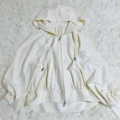 ルネ 2022年モデル R刺繍 パール ラインストーン フルジップパーカー 36 ルネ 2022年モデル R刺繍 パール ラインストーン フルジップ