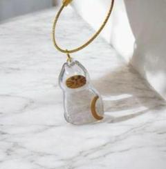 猫型ガラスチャーム