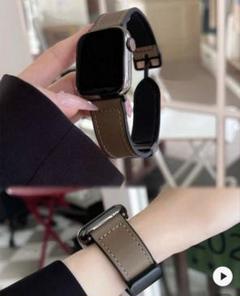 ブラウンレザー Apple Watchバンド