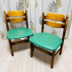 ①カリモク　karimoku グリーン　ダイニングチェア　オールドカリモク　IZ 昭和レトロ”なカリモク家具のヴィンテージがカプセルトイに登場