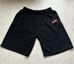 【最終お値下げ】スウェットハーフパンツ／ブラック,XXL