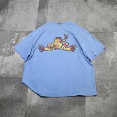 古着 90's Peace Frogs プリントTシャツ シングルステッチ