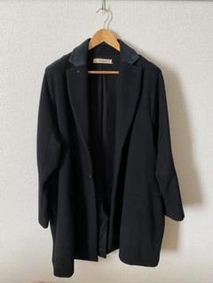 suzuki takayuki ブラック チェスターコート suzuki takayuki（スズキタカユキ）の「tailored-collar coat