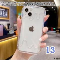 iPhone13　メルティアイス　 クリア　スマホ ケース　クレカ
