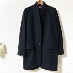 ステラマッカートニー チェスターコート 36 ブラック★美品 STELLA McCARTNEY(ステラマッカートニー) ロングファーコート
