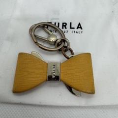 FURLA イエローリボンキーホルダー