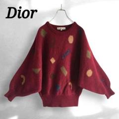 Christian Dior - 希少 ディオール ウール ドルマンスリーブ ニット カーディガン Dior 超希少 Dior クリスチャンディオール ウール ドルマン スリーブ
