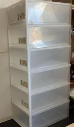 無印良品 ポリプロピレン衣装ケース 6個セット引出式 大