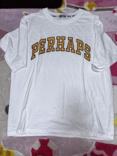 PERHAPS ホワイト Tシャツ