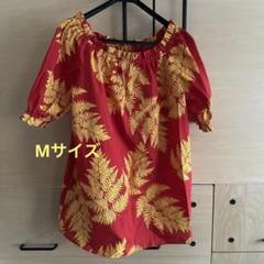 【美品 ハワイ製 フラダンス衣装】レッド T&L MUUMUU FACTORY ハワイ製 フラダンス衣装】レッド T&L MUUMUU FACTORY ドレス