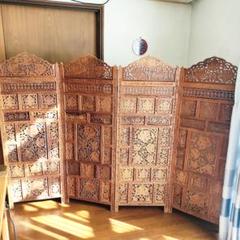 アジアン衝立 ビンテージ品 imgrc0081714529.jpg