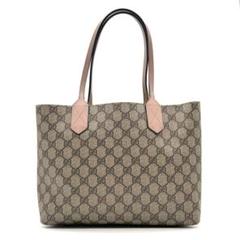 GUCCI グッチ　GGスプリーム　トート　　リバーシブル　ピンク　372613