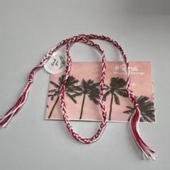 ハンドメイド　ミサンガ　アンクレット　三つ編み