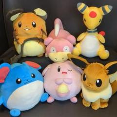ポケットモンスター サン&ムーン コロッとまんまる めちゃでかぬいぐるみ 6個 ポケットモンスター サン&ムーン コロッとまんまる めちゃでか