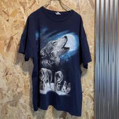 鬼 フェード マルボロ ウルフ wolf Tシャツ ブルー 青 オオカミ 狼 wolf ウルフ Tシャツ XL 遠吠え - メルカリ