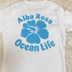 ♯52 ALBA ROSA アルバローザ ハイビスカスロゴ Tシャツ 平成