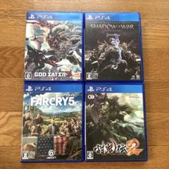 ファークライ5、ゴッドイーター3、討鬼伝2、シャドーオブモルドール　ps4