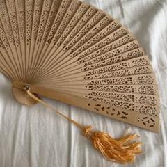 中国 木製 扇子 新品 未使用 中国工芸品 木製 扇子の通販 by Mint Tea's shop｜ラクマ