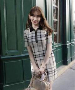 herlipto チェック　ワンピース herlipto ハーリップトゥ チェック柄 シャツワンピース - メルカリ