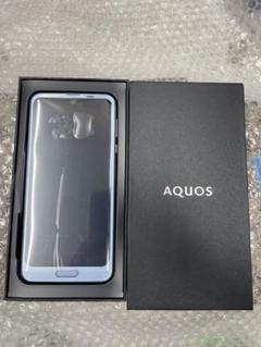 (未使用 )AQUOS R2スマートフォン 青色 保護フィルム付きのサムネイル