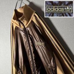 沸騰ブラドン adidas 刺繍 ナイロン切替 万国旗タグ トラックジャケット トップス
