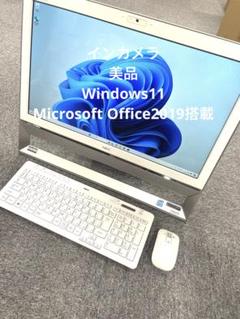 NEC 一体型PC Windows11 SSD 256GB メモリ4GBのサムネイル