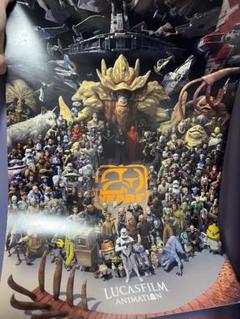 スターウドセレブレーション　ルーカスフィルムアニメーション 20周年 ポスター スターウォーズ ルーカスフィルムアニメーション 20周年ポスター