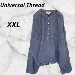 ユニバーサルスレッド◇クシュクシュブラウス【XXL】涼しい　カジュアル　薄手