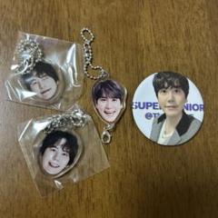 キュヒョン super junior アクリルキーホルダー 缶バッチ セット