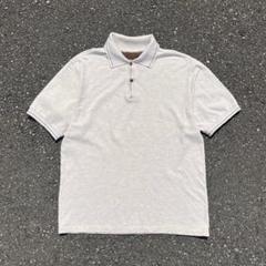 80s〜90s vintage コットン鹿の子ポロシャツ ボックス リンガー M
