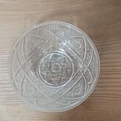 アンティーク硝子♪凹凸可憐な華模様 餡蜜 縁も可愛いガラス鉢 涼感 冷奴など
