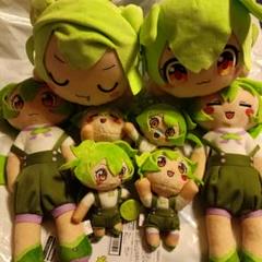 ずんだもん ぬいぐるみ まとめて マスコット 寝そべり
